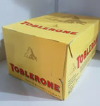 TOBLERONE MILK CHOCOLATE FULL BOX of 24x35g. BEST BEFORE 20/07/2025