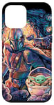 Coque pour iPhone 12 mini Star Wars The Mandalorian & Grogu Starry Night Van Gogh