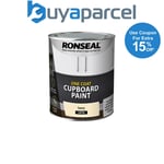 Ronseal 37491 One Coat Cupboard Paint Ivory Satin 750ml RSLOCCIS750