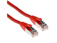 Act Red 15 Meter Lszh Sftp Cat6a Patch Cable Snagless With Rj45 Connectors