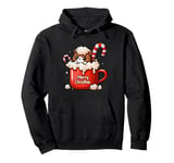 Cat Mug Christmas Kitten Lover X-mas Holiday Men Women Kids Pullover Hoodie