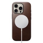 Nomad iPhone 16 Pro Modern Skal Horween Leather MagSafe Rustic Brun