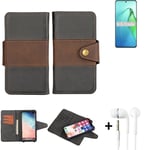 wallet case for Oppo Reno8 Pro+ + earphones bookstyle cover pouch