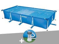 Kit piscine tubulaire rectangulaire Intex 4,50 x 2,20 x 0,84 m + Filtration à cartouche