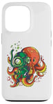 Coque pour iPhone 13 Pro Octopus Casque de plongée Kraken Kawaii Tentacule