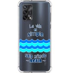 Coque Silicone Anti-chocs pour Oppo A74 4G Design Eau Dessins