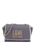 Love Moschino Denim Icon Sac porté épaule jeans