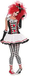 amscan-9902772 Halloween fête Horreur Cosplay Robe Harlequin Honey Taille Plus, Unisexe Enfant, 9902772, Multicolore, Womens: 20-22