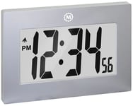 Marathon Clock Digital Wall Desk Graphite Grey Large