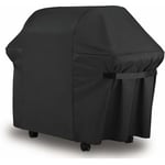 Housse Barbecue Bâche de Protection BBQ Couverture de Gril Anti-UV/Anti-l'eau/Anti-l'humidité Imperméable Extérieur Barbuae Grill Noir pour Weber