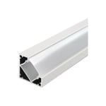 Profilé Aluminium d'Angle 45° pour Ruban led 2m