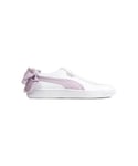 Puma Womens Basket Bow Trainers - White - Size UK 4.5