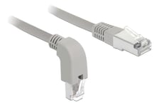 Delock -verkkokaapeli RJ45 Cat.5e SF / UTP alaspäin kulma / suora 1 m