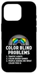 Coque pour iPhone 16 Pro Color Blind Problems Lunettes de test de cécité Arc-en-ciel