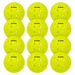 Franklin Sports Outdoor - X-40 Pickleball Balls - USA (USAPA) Approved - 12 Pack Outside - Optic Yellow - US Open Ball