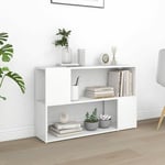 Maison Chic - Bibliothèque Meuble de Rangement Meuble Étagère Blanc 100x24x63 cm Aggloméré 63312