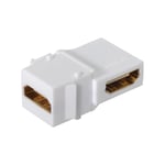 Adaptateur Hdmi Keystone Jack 90 Degrés À Angle Droit Hdmi 1.4 Snap-In Femelle Vers Femelle Keystone Jack Coupleur Adaptateur Pour Plaque Murale[YIN143779]