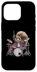 Coque pour iPhone 16 Pro Batteur de Cool Rockin' Squirrel