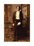 Wee Blue Coo Vintage Photo Portrait Irish Poet Oscar Wilde Picture Wall Art Print