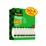 Scotch® magic™ usynlig tape,  19 mm x 33 m