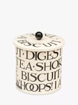 Emma Bridgewater Black Toast Biscuit Barrel, 3.7L, White/Black