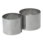 HEAVY DUTY 2pc Professional Stainless Steel Cooking Presentation Assembly Rings