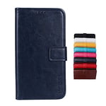 Brand Set Coque pour Blackview A60 (2019),Couverture de Style Portefeuille en Simili Cuir,avec verrou magnétique de sécurité et Fonction de Support,étui pour Blackview A60 (Bleu foncé)