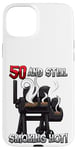 Coque pour iPhone 15 Plus Citation d'anniversaire pour barbecue « Smoking Hot »