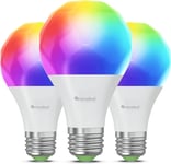 RGBW Smart LED Bulbs Pack of 3, Dimmable Light Bulbs, Matter over Thread