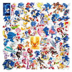 50 st Anime Sonic The Hedgehog klistermärken för barn