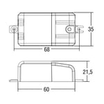 Molto Luce -LED-muuntaja 350 mA, 6 W