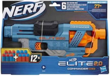 NERF Elite 2.0 Commander RD-6 Dart Blaster 12  Elite Darts, 6-Dart Rotating Drum