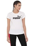 PUMA Women ESS Logo T-Shirt - White, X-Large