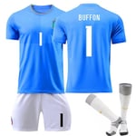 -23 Italien Home Set #1 Gianluigi Buffon Uniform fotbollströja 22