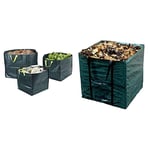 PROvence Outillage WERKA PRO - 06794 Sac de Jardin Vert 200 g/m² 3 pièces & CON:P B47055 Sac Déchets du Jardin Forme Carré 245 L