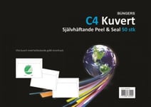 Creativ Kuvert - C4 Peel & Seel Vit 50 st