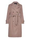 Vmfortunevega Long Trenchcoat Ga Noos Outerwear Coats Winter Coats Brown Vero Moda