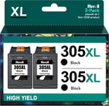 305 305Xl Noir Encre Imprimante Pour Hp Cartouches 305 Noir Pour Hp Deskjet 2700 2710E 2720E 2722E 2723E Deskjet Plus 4120E 4122E 4130E Envy 6000 6020 6020E 6430E 6030E 6020E 60E 6[DYJ074701]