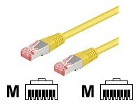 Wentronic - Nettverkskabel - Rj-45 (Hann) Til Rj-45 (Hann) - 50 Cm - Skjermet, Beskyttet Tvunnet Parkabel (Sttp) - Cat 6 - Gul