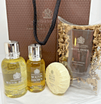 MOLTON BROWN Flora Luminare Bath Gel 30ml Body Oil 50ml & Mini EDP Gift Bag Set