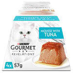 Gourmet Revelations Mousse Cat Food Tuna 4x57g, Pack of 6