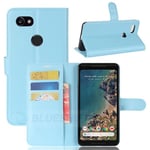 Google Pixel 2 Xl      Pu Wallet Case    [Lightblue]