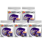 Tassimo Cadbury Hot Chocolate T Discs 40 Drink Cup Capsules - Pack of 5 x 8 Pods