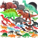 DOITEM 36 Piece Dinosaur Toys for 2 3 4 5 6 Year Old Boys Gifts, Dinosaur Games for Kids Toys Boy Toys, Dinosaur Figures Set for Boys Toys Age 2-5 Gifts for 3-6 Year Old Girls