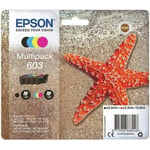 Epson Multipack 603 Etoile de Mer, Cartouches d'encre d'origine, 4 couleurs Noir, Cyan, Magenta, Jaune, XP-2100 XP-2150 XP-3