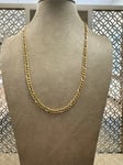 18K Guld Figaro Halsband - FIH001G18