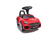 JAMARA 460607 – Toboggan Mercedes-Benz AMG GT – Coffre sous l'assise, poignée de poussée et d'appui, klaxon et Son sur Le Volant, Aspect fidèle à l'original, Protection Anti-basculement, Rouge