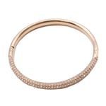 Swarovski Rose Gold Bracelet Stone Collection Small Bangle Ladies Jewellery NEW