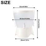 (Round Porcelain White High Model) 5L Rotatable Cold Water Kettle With Faucet