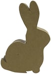 Décopatch BT051C - Un support en papier brun mâché 12x4x19 cm, Boite lapin 1
